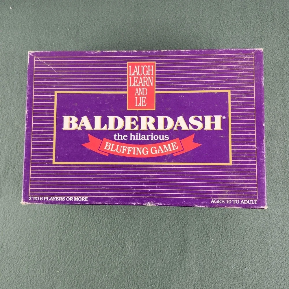 Balderdash Board Game  - 1984 - The Hilarious Bluffing Game - Complete